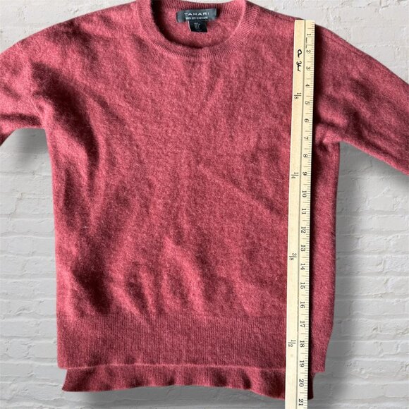 Tahari Dusty Rose 100% 2-Ply Cashmere Sweater - Women's Size Small - Picture 6 of 6